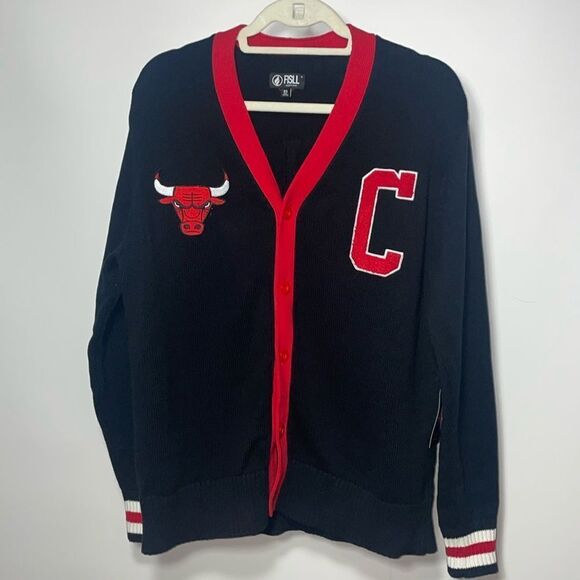 fisll Sweaters - FISLL Bulls cardigan knit sweater